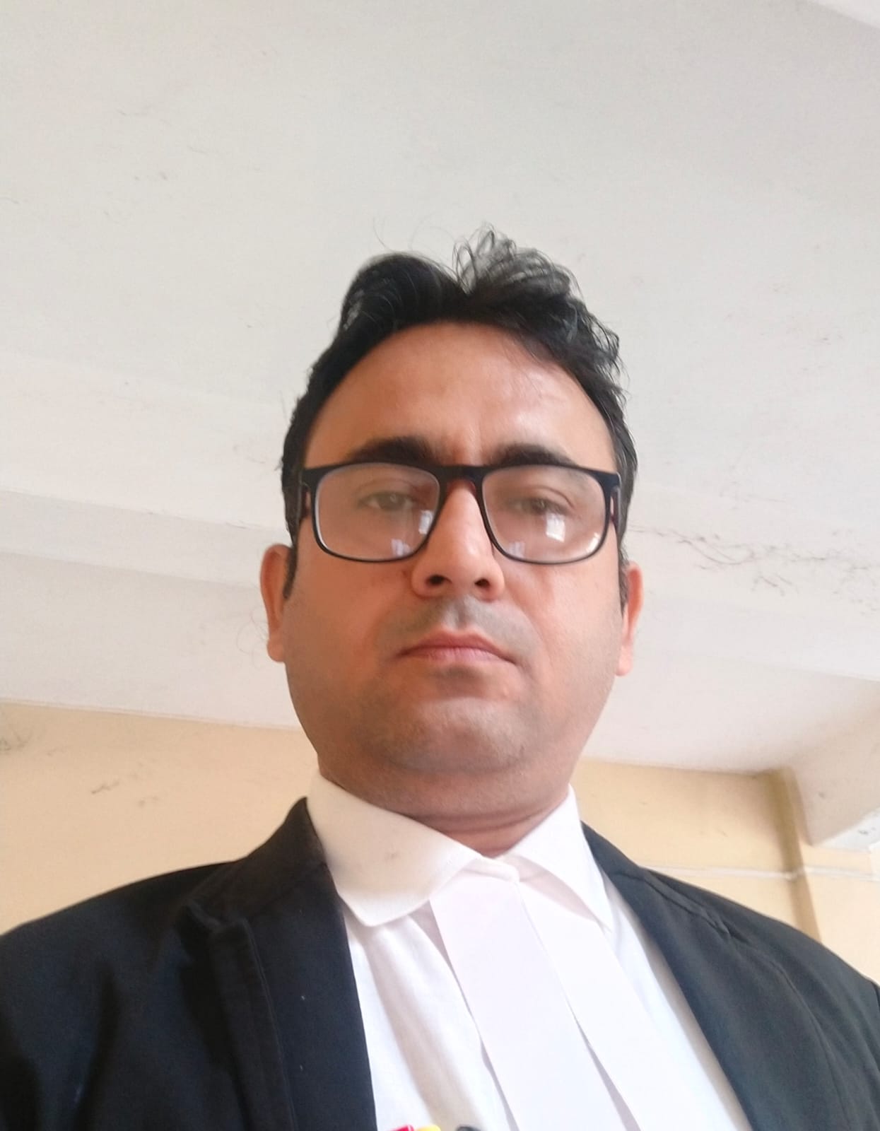 Advocate Abhijit Kundu in court attire